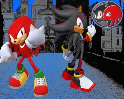 Shadow And Knuckles Diamond Painting