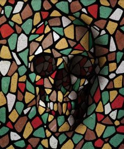 Skull Stained Glass Diamond Painting
