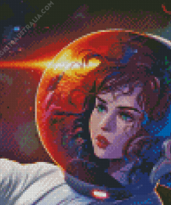 Spacewoman With Butterfly Diamond Painting