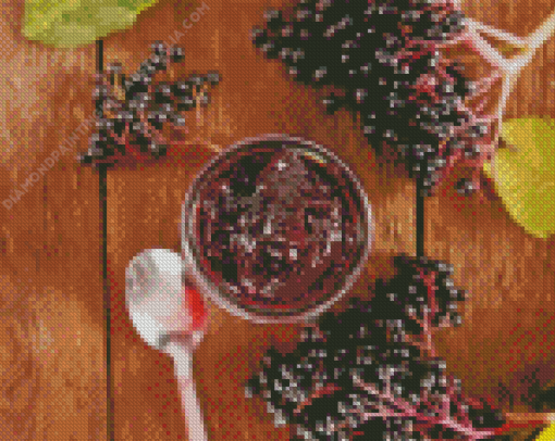 Sweet Elderberry Jam Diamond Painting