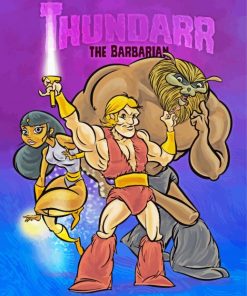 Thundarr The Barbarian Animation Poster Diamond Painting