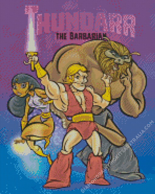 Thundarr The Barbarian Animation Poster Diamond Painting