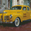 Vintage Yellow Taxi Cab Diamond Painting