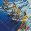 Water Ski Vintage Girls Diamond Painting