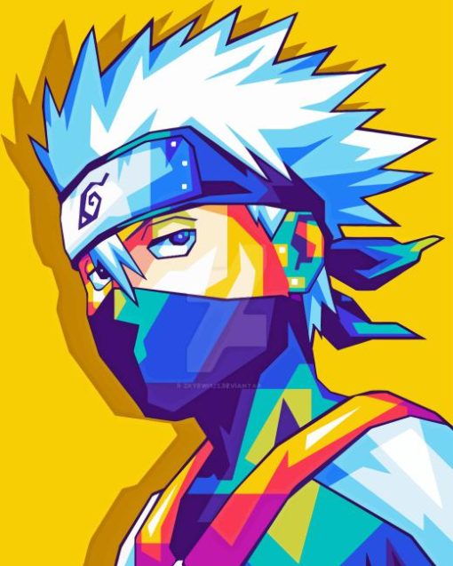 Anime Kakashi Pop Art Diamond Painting