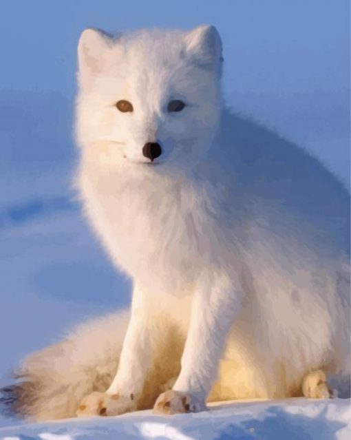Baby Arctic Fox Diamond Painting