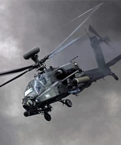 Apache Helicopter Diamond Painting