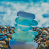 Blue Sea Glasses Diamond Painting