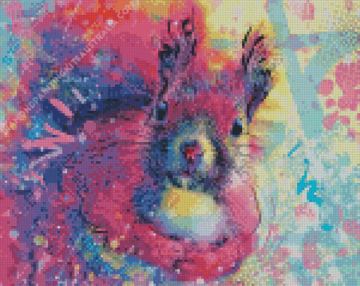 Cute Colorful Squirrel Diamond Painting
