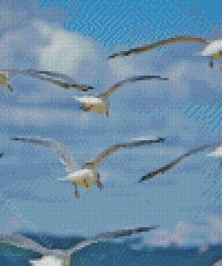 Flying Seagull Birds Diamond Painting