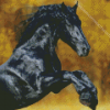 Friesian Black Horse Diamond Painting