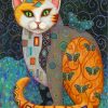 Gustav Klimt Cat Diamond Painting