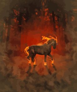 Hell Horse Diamond Painting