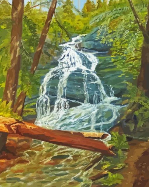 Mingo Falls Landscape Art Diamond Painting