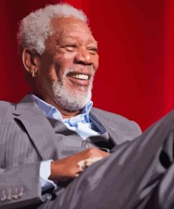 Morgan Freeman Laughing Diamond Painting