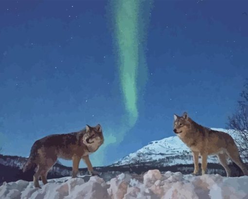 Norway Wolves Diamond Painting