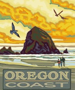 Oregon Coast Poster Diamond Painting