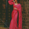 Pink Saree Diamond Painting