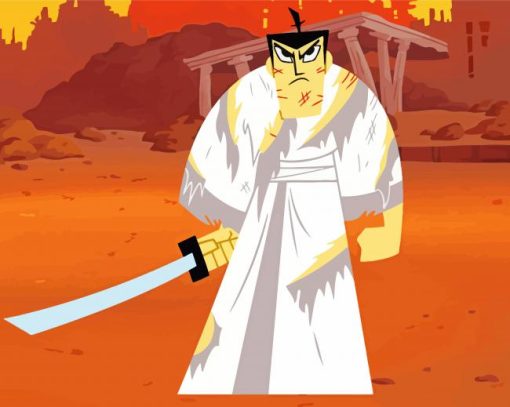 Samurai Jack Diamond Painting