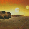 Tatooine Planet Diamond Painting