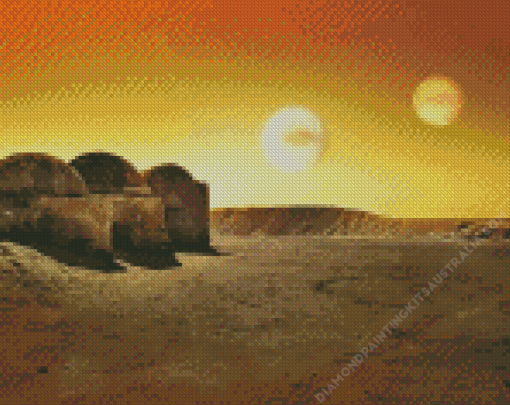 Tatooine Planet Diamond Painting