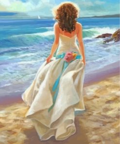 Woman On The Beach Diamond Painting