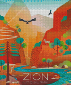 Zion National Park Diamond Painting