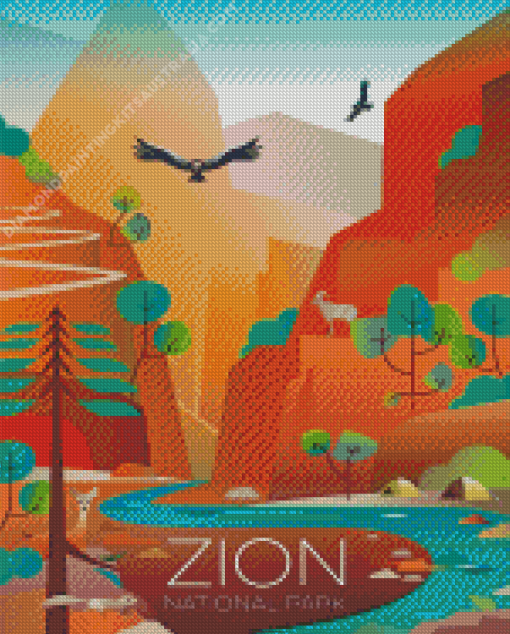 Zion National Park Diamond Painting
