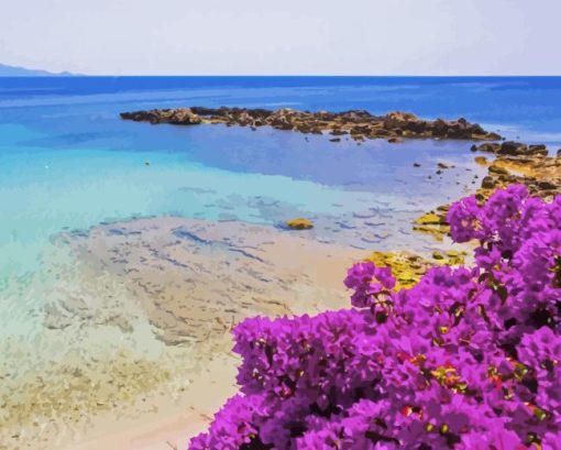 Alghero Beach In Sardinia Diamond Painting