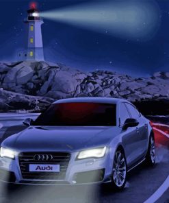Audi And White Birds Diamond Painting