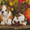 Autumn Puppies Diamond Painting