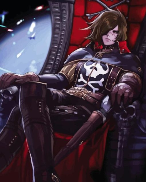 Captain Harlock Character Diamond Painting