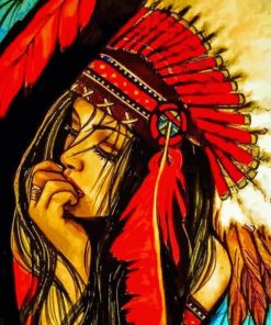Cherokee Indian Girl Diamond Painting