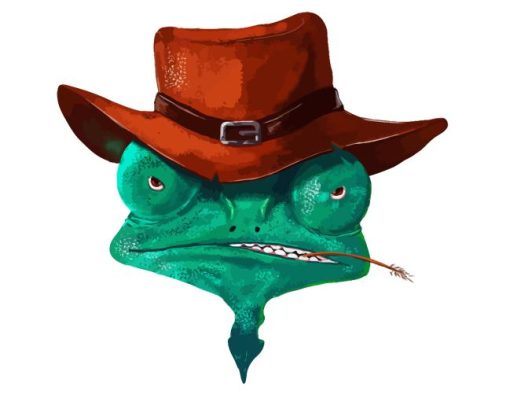 Cowboy Rango Head Art Diamond Painting