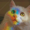 Cute Rainbow Cat Diamond Painting