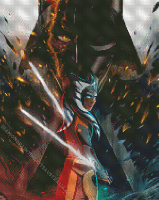 Darth Vader And Ahsoka Tano Diamond Painting