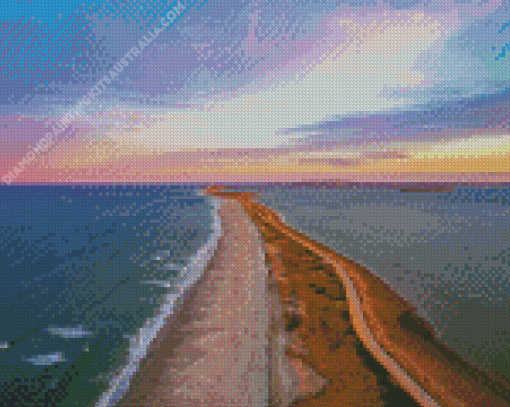 Duxbury Beach At Sunset Diamond Painting