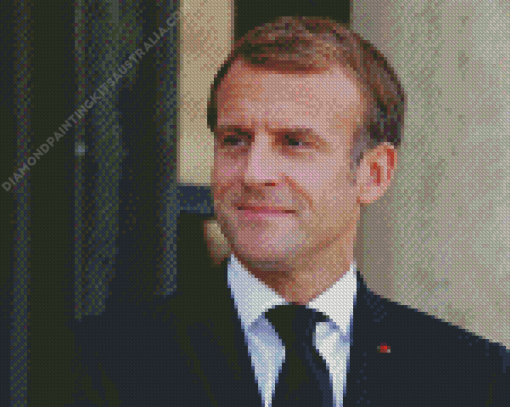 Emmanuel Macron Diamond Painting