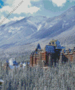 Fairmont Banff In Winter Diamond Painting