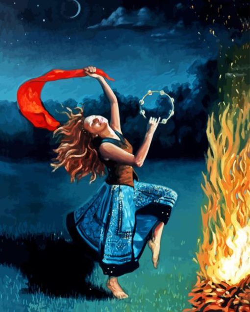 Fire Dancer Diamond Painting