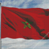 Flag Of Morocco Waving Diamond Painting