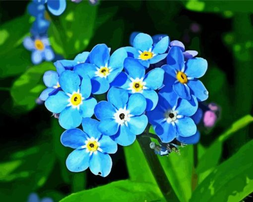 Forget Me Nots Diamond Painting