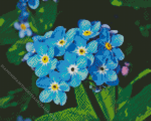 Forget Me Nots Diamond Painting