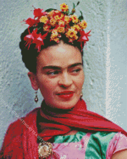 Frida With Flowers Diamond Painting