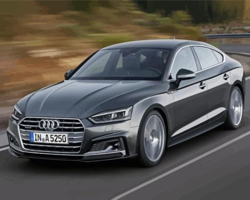 Grey Audi A5 Diamond Painting