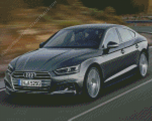 Grey Audi A5 Diamond Painting