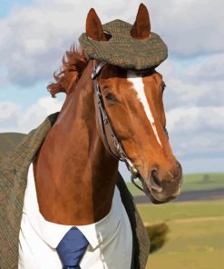 Horse Wearing A Suit Diamond Painting