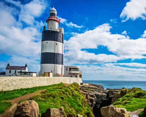 Ireland Hook Lighthouse Diamond Painting