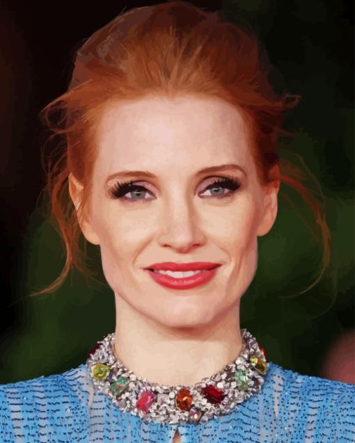 Jessica Chastain Diamond Painting