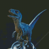 Jurassic Park Blue Diamond Painting